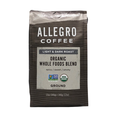 Allegro Coffee Organic  Blend Ground Coffee, 12 oz